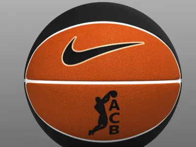 basketball ball set Low-poly 3D model