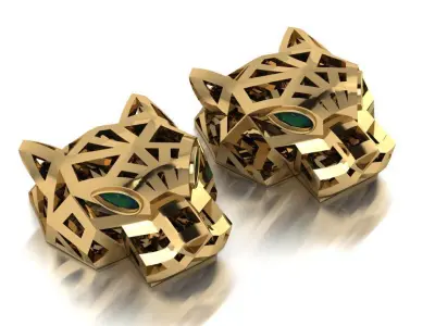 Panther  pendant 3D print model