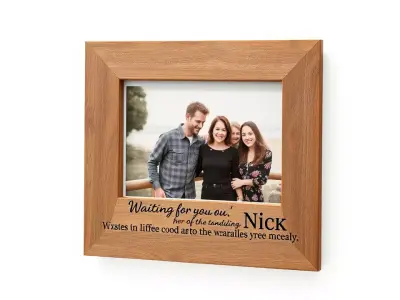 Wooden Picture Frame Model Pack with Inspirational Text Low-poly 3D model