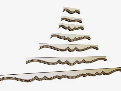 Carved decor ornament for cnc 3D model purchase