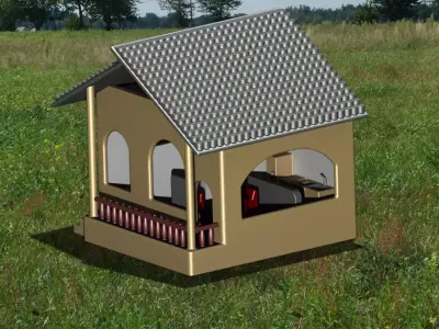 Villa house ready to print 3D print model