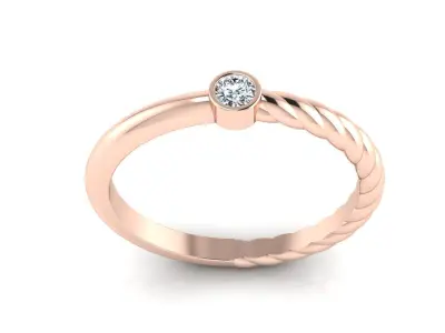 Modern Minimalistic Ring  3D print model