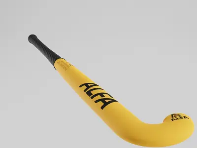 Wooden Hockey Stick Low-poly 3D model