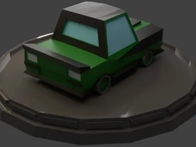 Low Poly Racing Car Low-poly 3D model buy