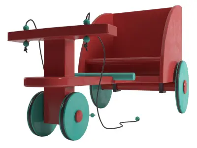 tricycle Low-poly 3D model