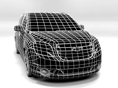 CHEVROLET ORLANDO 2012 LOWPOLY Low-poly 3D model