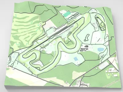 Fuji Speedway Mount Fuji Shizuoka Prefecture Japan 3D model