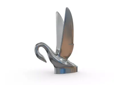 Swan Hood Ornament 3D print model