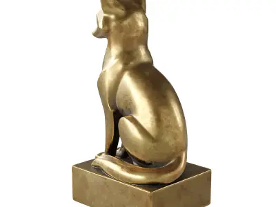 fox statue  3D model