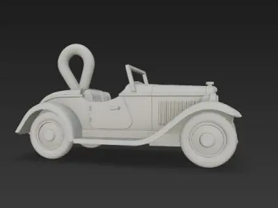 Cute Vintage Roadster  3D model