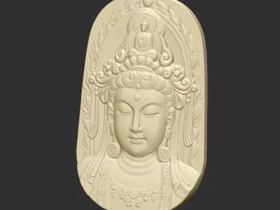 Kwanyin Bodhisattva 3D print model