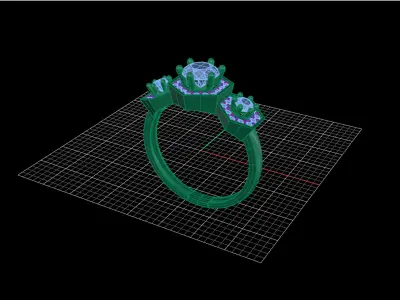 Solitaire Ring 03 Free 3D print model