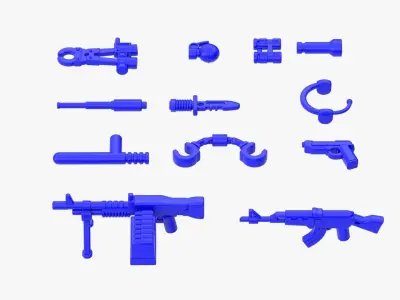 Lego Weapon Collections 3D model