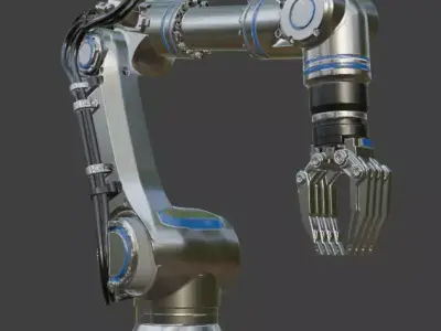 Industrial Robotic Arm 3D Model 3D model V1