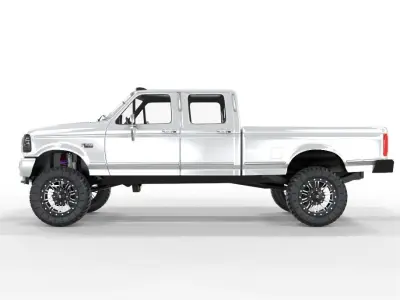 Generic f250 Power Stroke Lifted Truck 3D model