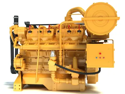 Generator  Industrial Engine 3D model