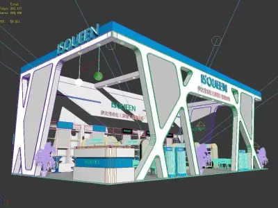Booth - Area - 12X6-3DMAX2009-07 3D model