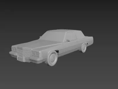 Cadillac FLeetwood Brougham Coupe 1983  3D print model