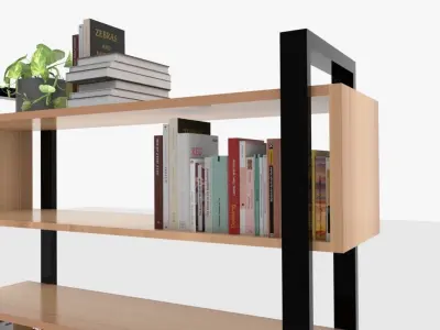 Book shelf 3D model