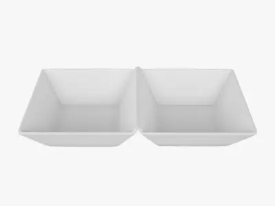 Twin Bowl 3D model
