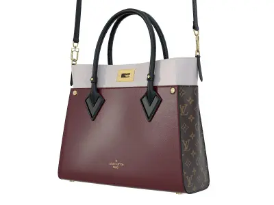 Louis Vuitton On My Side MM Bag Wine Low-poly 3D model