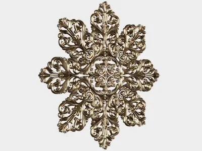 Carved decor for cnc 49 3D model