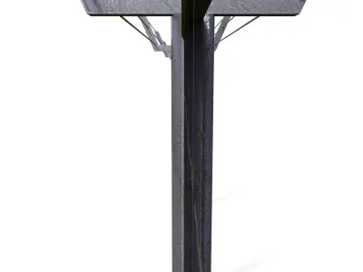 Low Poly Modular Fence 6 Low-poly 3D model