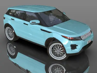 Land Rover Range Rover Evoque 3D model  Low-poly 3D model
