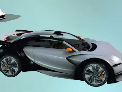 racing cars pack and gaming cars pack Low-poly 3D model