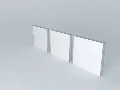 lips three squares Free 3D model