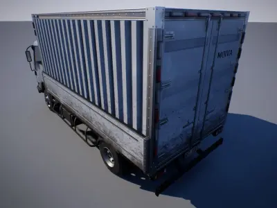 Truck Low-poly 3D model - Low-poly and Textured