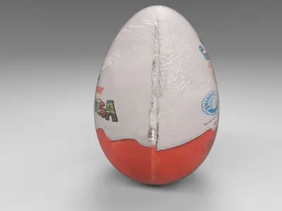 Kinder Surprise 3d Low-poly 3D model