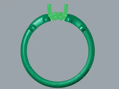 Vintage Scroll Solitaire Head Details Classic Ladies Ring 3D print model