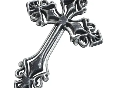 5 Christian cross V 04 3D model