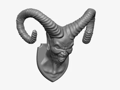 Demon Head Mount 3D print model