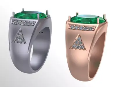 simple men ring s6 3D print model