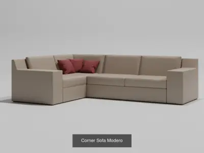 Moderno  furniture set 3D Model Pack