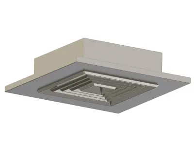 Square Air Conditioning Vent 3D print model