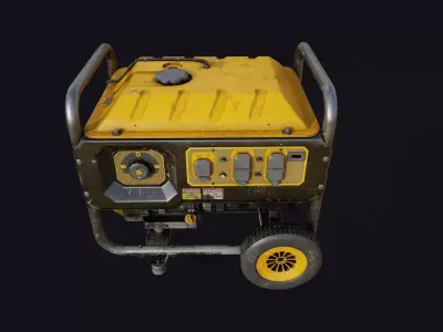 Electric Generator Low-poly 3D model