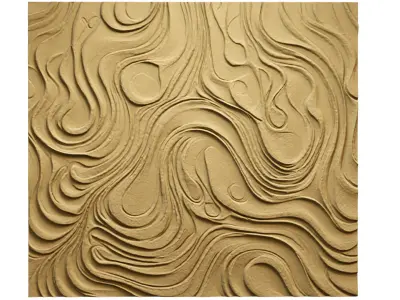 3D Wall Panel mural decor set relief stl 09 3D model