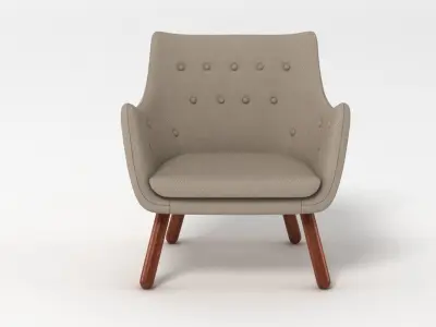 Finn Juhl Poet Chair 3D model