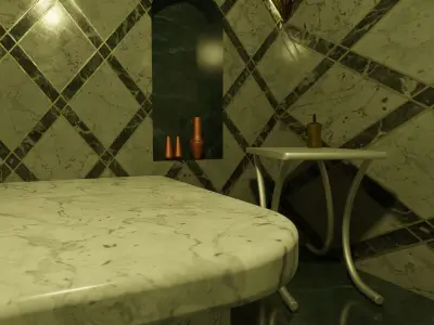 Luxury Turkish Bath Free low-poly 3D model