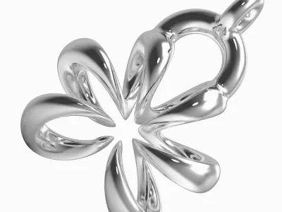 Spring Earring 3D print model