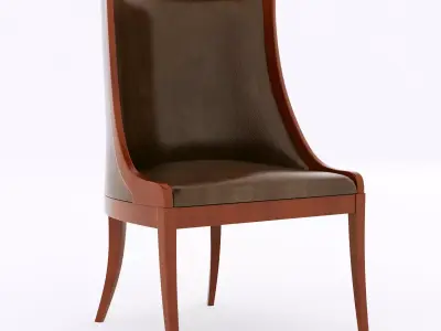 leather armchair 3D model buy