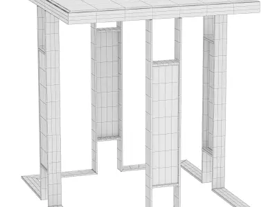 Carina Side Table by Elve Luxury 3D model