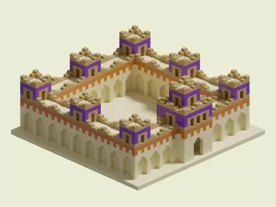 Babel Walls 3D model