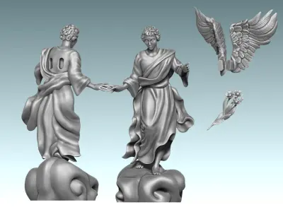 Arch-angel Uriel-Oriel-Auriel- CNC - Wood - Stone - Metal 3D print model