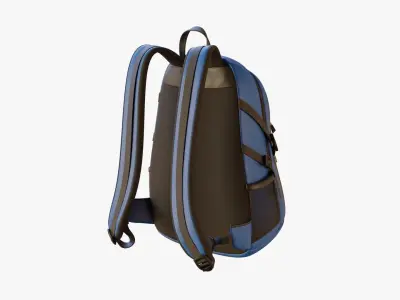 Sport Backpack Low-poly 3D model