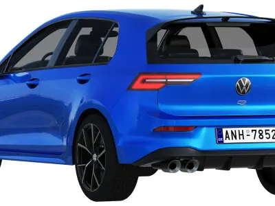 Volkswagen golf 8 R 2022 3D model