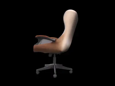  3d High Render Comfortable And Adjustable Task Chair 3D model
